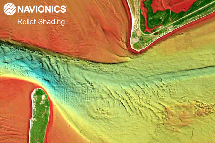 Navionics Relief Shading